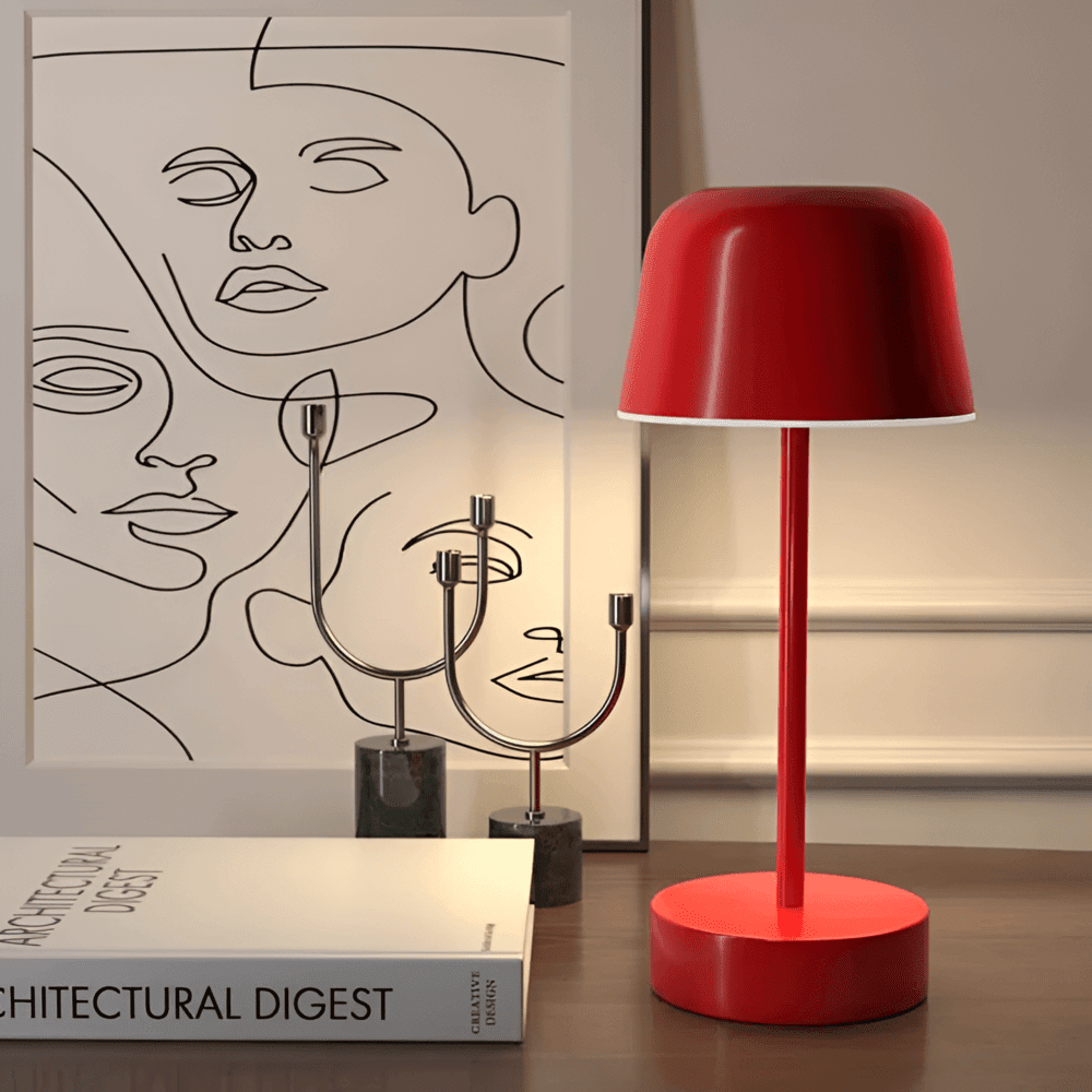 RETROLIGHT – lampada da tavolo LED in stile retrò, senza fili e ricaricabile tramite USB