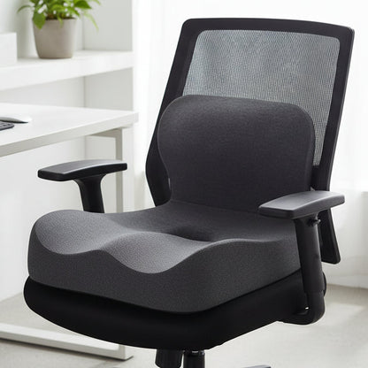 ERGOFORM – Cuscino ortopedico per seduta a forma di L con memory foam per il sollievo di schiena e coccige
