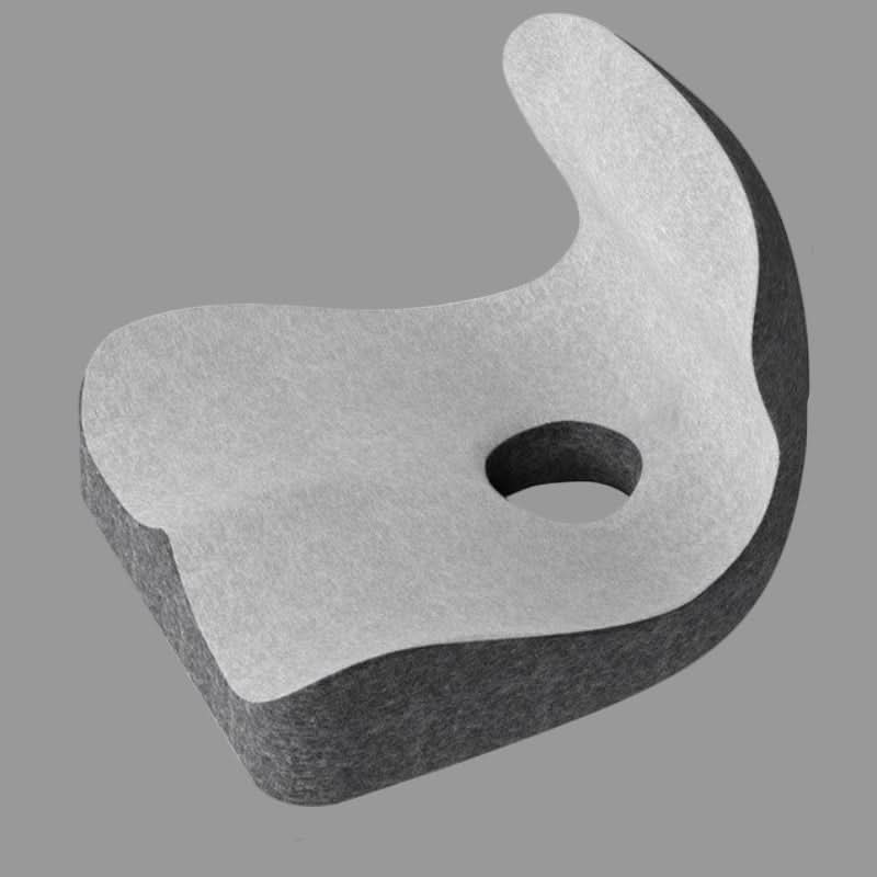 ERGOFORM – Cuscino ortopedico per seduta a forma di L con memory foam per il sollievo di schiena e coccige
