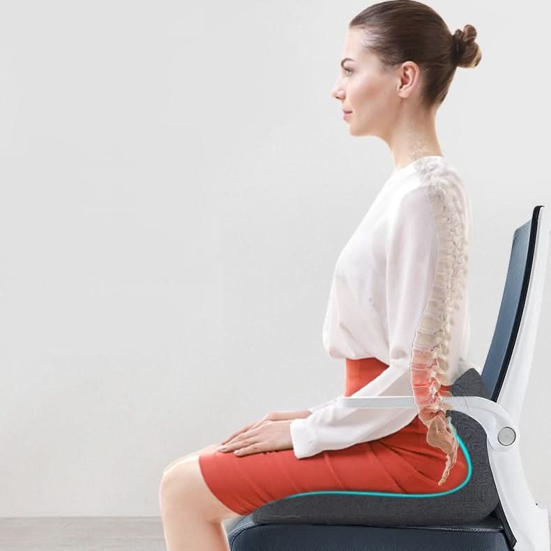 ERGOFORM – Cuscino ortopedico per seduta a forma di L con memory foam per il sollievo di schiena e coccige