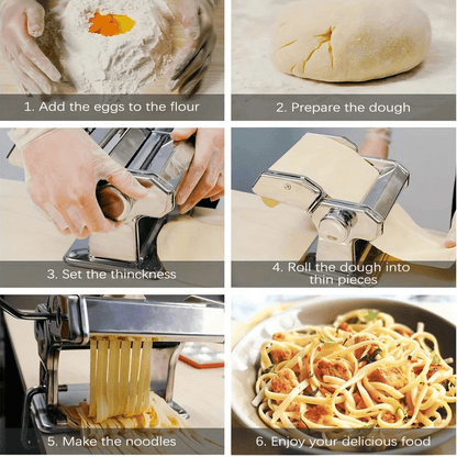 ROLLINO – Macchina per pasta manuale con 7 impostazioni di spessore regolabili