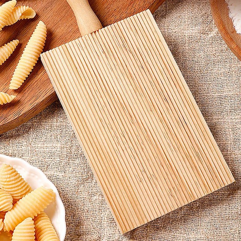 PASTACURVE – Piastra di legno per gnocchi con manico comodo per cuochi amatoriali