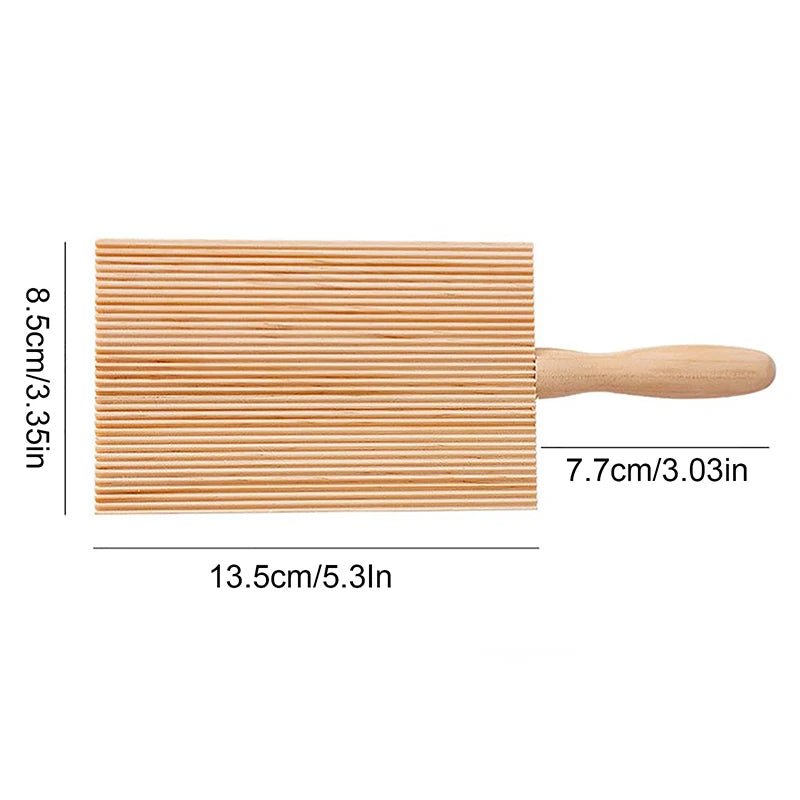 PASTACURVE – Piastra di legno per gnocchi con manico comodo per cuochi amatoriali