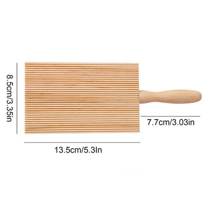PASTACURVE – Piastra di legno per gnocchi con manico comodo per cuochi amatoriali