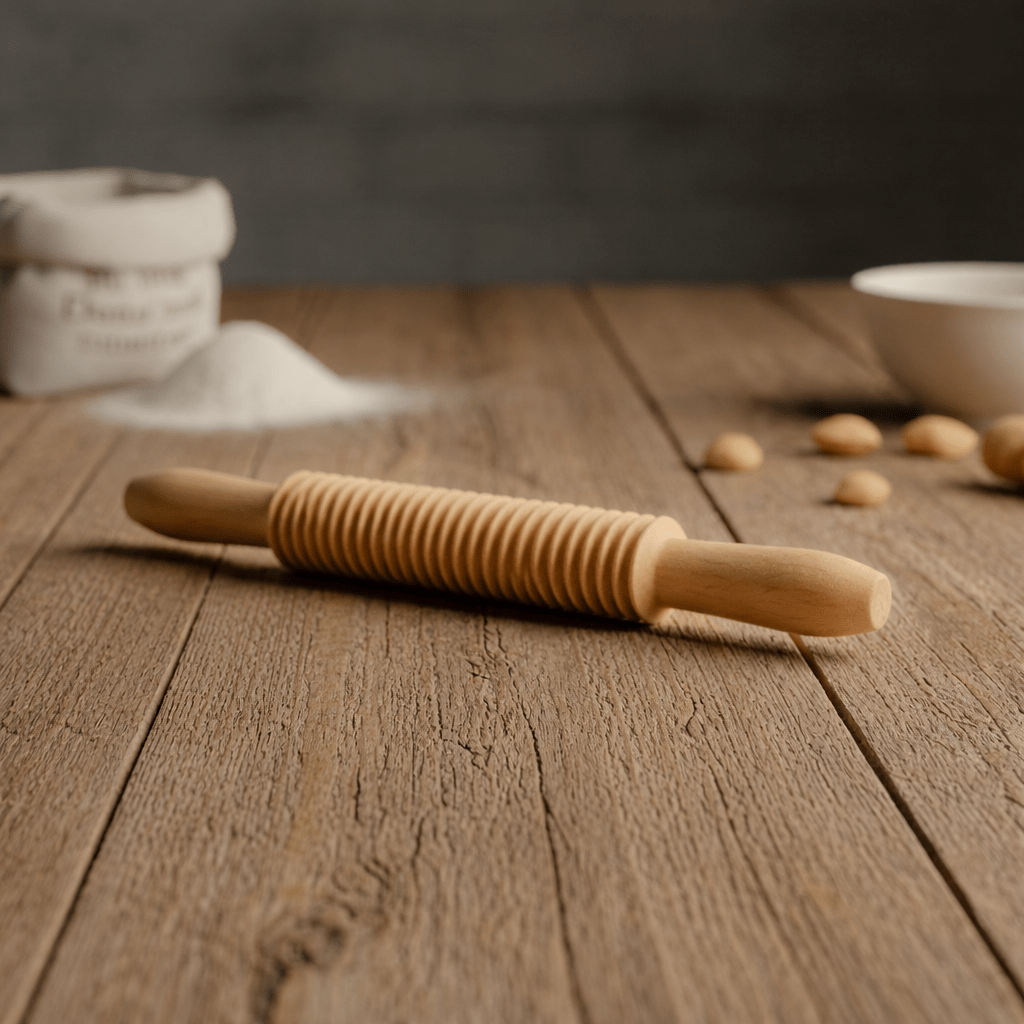 GNOCFORMA – Tradizionale tagliere per pasta e set per modellare gnocchi in legno di faggio