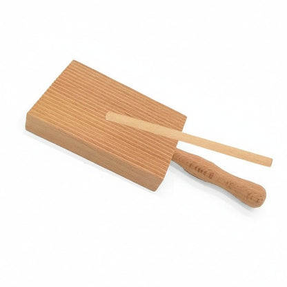 GNOCFORMA – Tradizionale tagliere per pasta e set per modellare gnocchi in legno di faggio