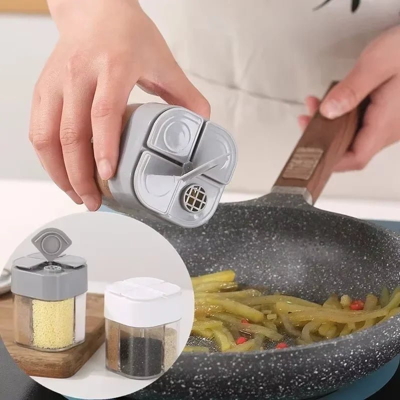 PATHSPICE – Compatto e robusto dispensatore di spezie da viaggio 4-in-1 per pasti da campeggio