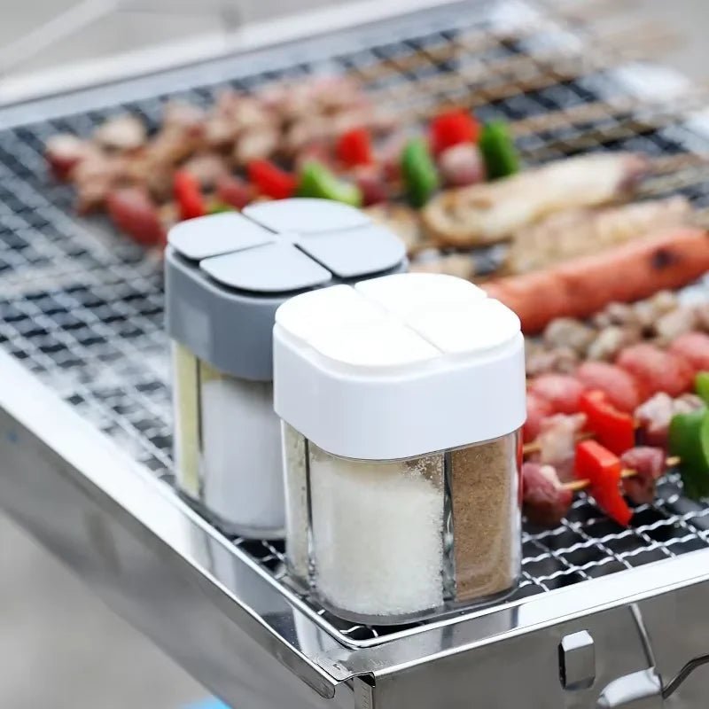 PATHSPICE – Compatto e robusto dispensatore di spezie da viaggio 4-in-1 per pasti da campeggio