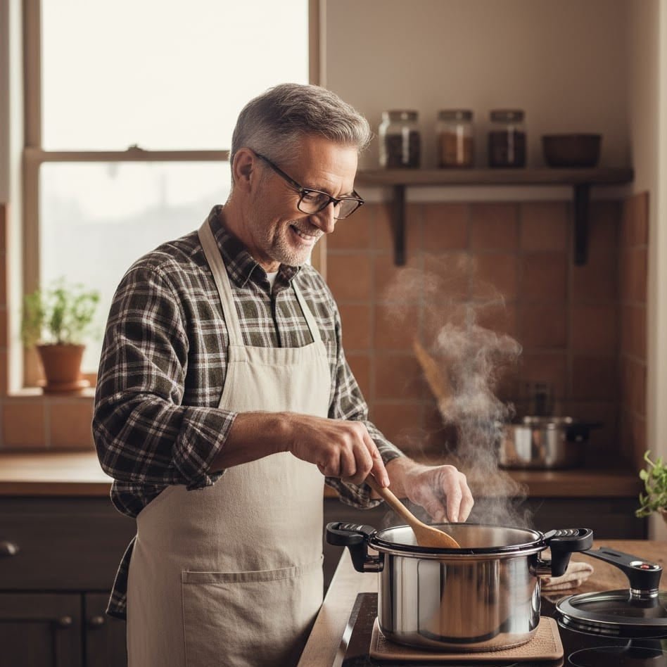 MULTICOOK – Pentola a pressione in acciaio inossidabile a vapore micro per zuppe e stufati