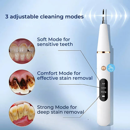 Plaquefree Plaque Remover per denti | Denti ad ultrasuoni Cleaner - Tartar Remover da casa - pulizia dei denti profondi e polacco