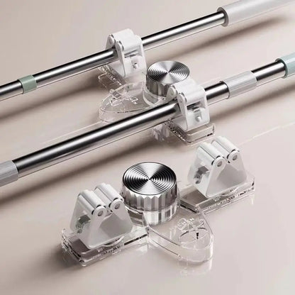 GRIPHOLD – Morsetto salva-spazio per scope con ventose robuste