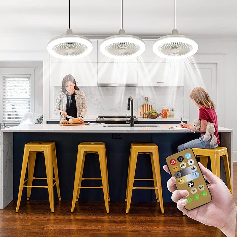 BREEZELIGHT – Ventilatore a soffitto con luce e telecomando