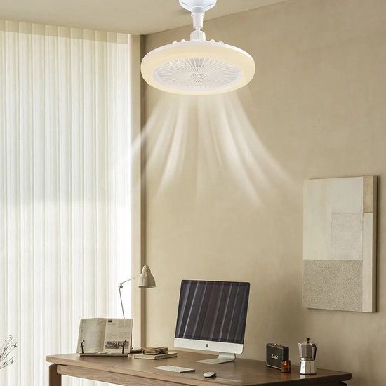 BREEZELIGHT – Ventilatore a soffitto con luce e telecomando