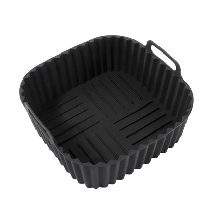 SAUBERFRY – Inserti quadrati in silicone per la friggitrice ad aria, antiaderenti e riutilizzabili (4–7 L)
