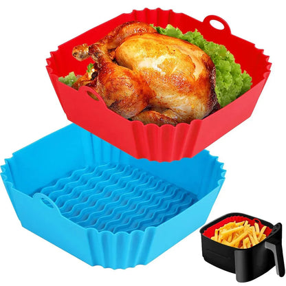 HEISSLUFTPRO – Inserto in silicone per friggitrice ad aria con maniglie per una cucina pulita e sicura