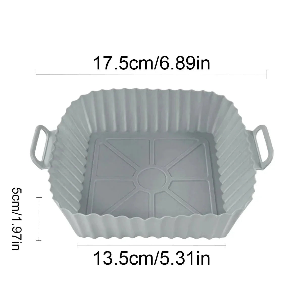 HEISSLUFTPRO – Inserto in silicone per friggitrice ad aria con maniglie per una cucina pulita e sicura