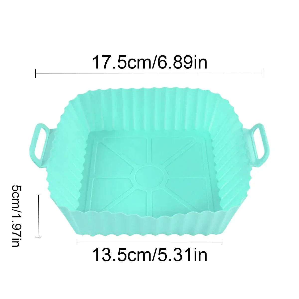 HEISSLUFTPRO – Inserto in silicone per friggitrice ad aria con maniglie per una cucina pulita e sicura
