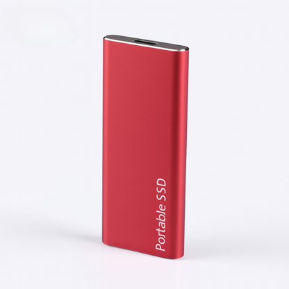 Connettività del disco SSD esterno portatile USB-C in alluminio