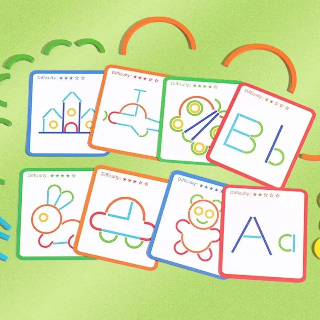 Puzzle Bambini Montessori – Sticks & Rings™