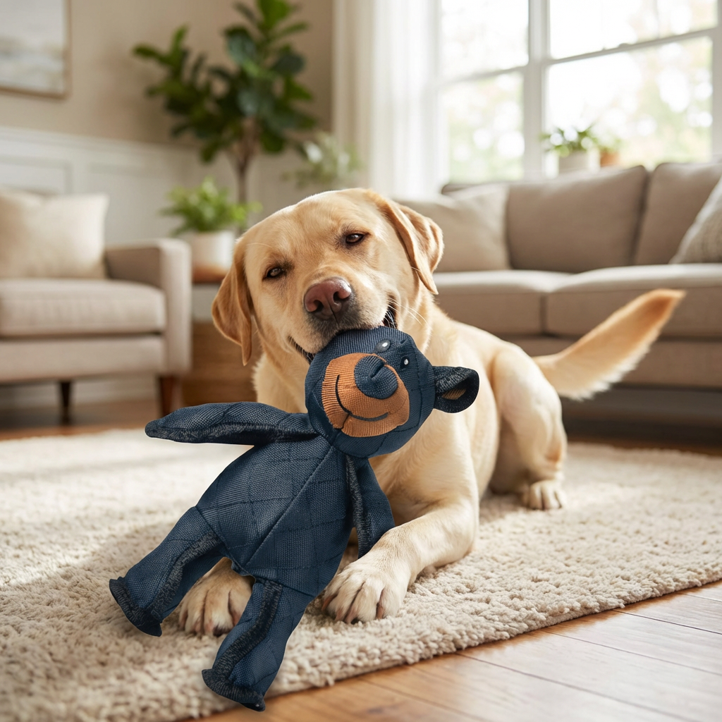 Giocattoli interattivi per cani a forma di orso resistenti alla masticazione per cani che mordono molto