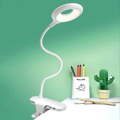 LUMICLIP – Lampada da Lettura LED USB con Morsetto, Funzione Dimmer e Collo Regolabile