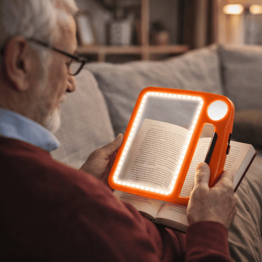 SEHKOMFORT – Lente d'ingrandimento portatile ricaricabile con ingrandimenti di 5x e 10x