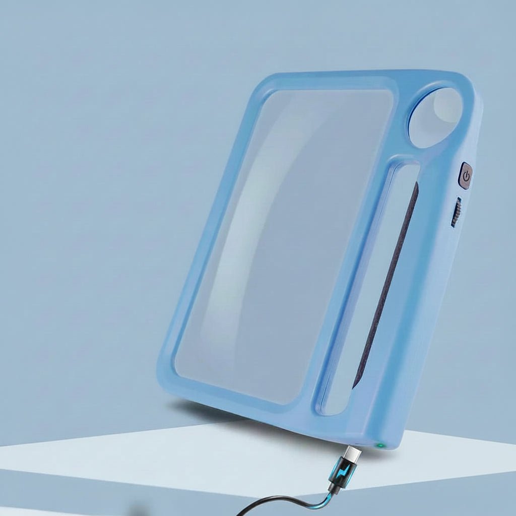 SEHKOMFORT – Lente d'ingrandimento portatile ricaricabile con ingrandimenti di 5x e 10x