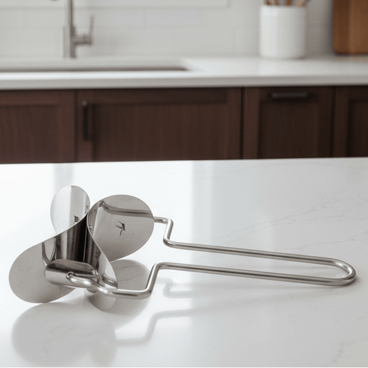 DOUGHLINE – Taglierina per impasti professionale e rullo con lama in acciaio inossidabile