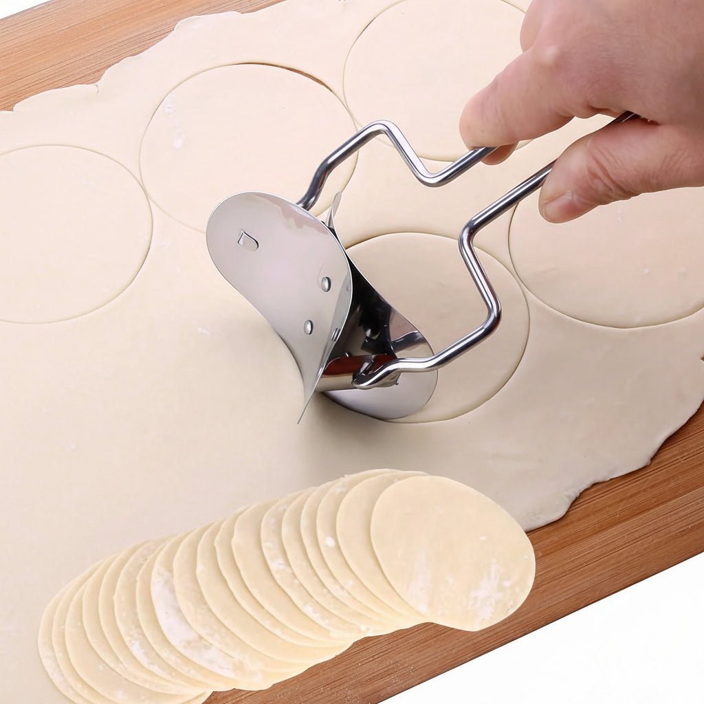 DOUGHLINE – Taglierina per impasti professionale e rullo con lama in acciaio inossidabile