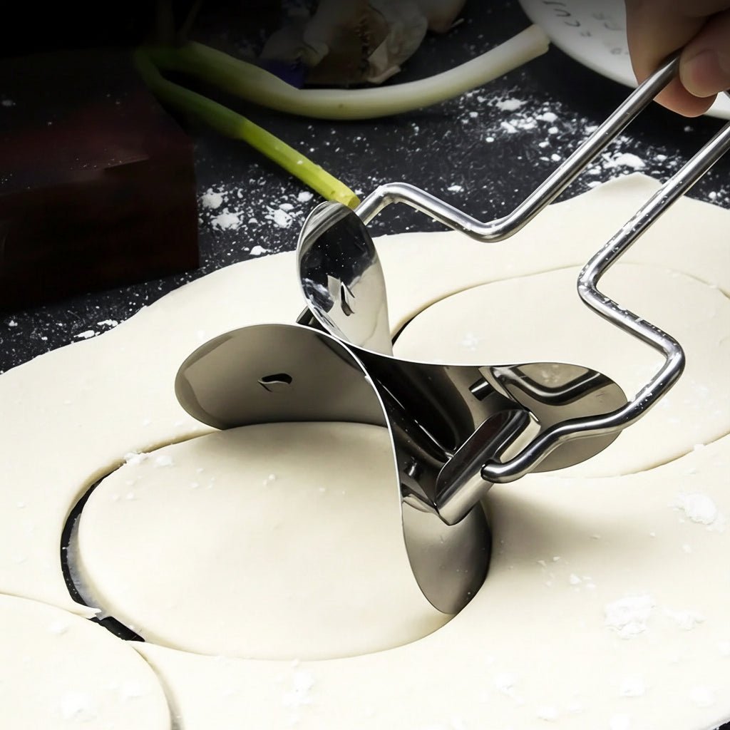 DOUGHLINE – Taglierina per impasti professionale e rullo con lama in acciaio inossidabile
