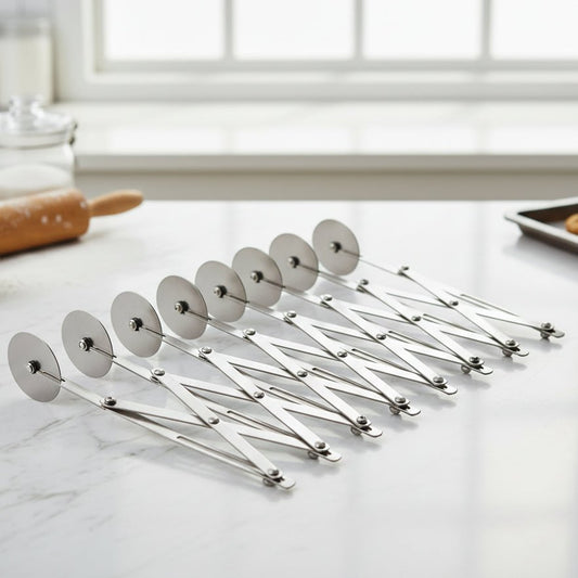 ROLLCHEF – Tagliapasta regolabile con ruota per tagli puliti e uniformi