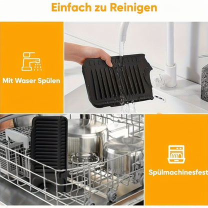 CLEANKITCH - Paraschizzi pratici per lavelli da cucina con drenaggio rapido