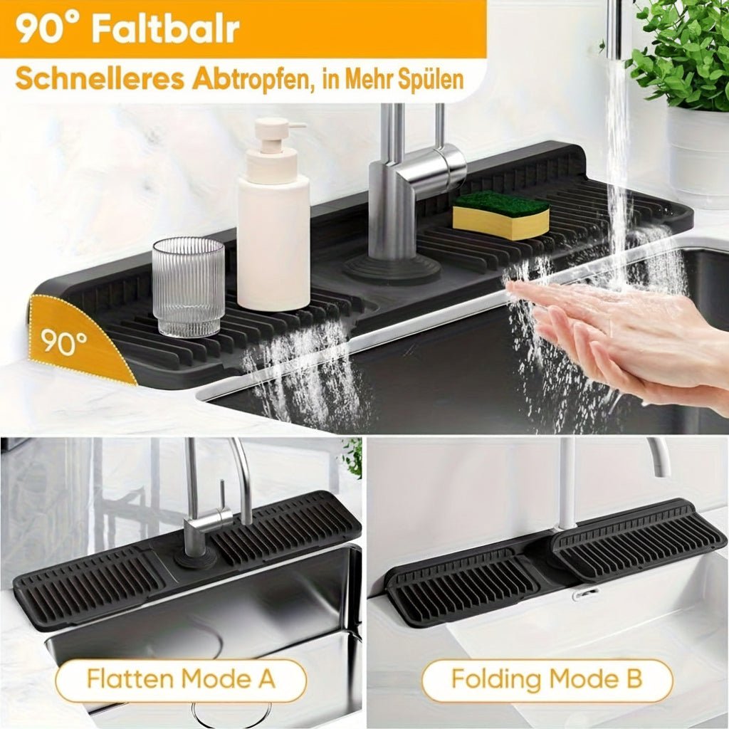 CLEANKITCH - Paraschizzi pratici per lavelli da cucina con drenaggio rapido