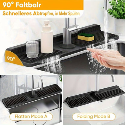 CLEANKITCH - Paraschizzi pratici per lavelli da cucina con drenaggio rapido