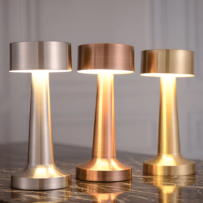 LUMIQI – Lampada da tavolo LED con funzione di ricarica wireless Qi per uso interno ed esterno