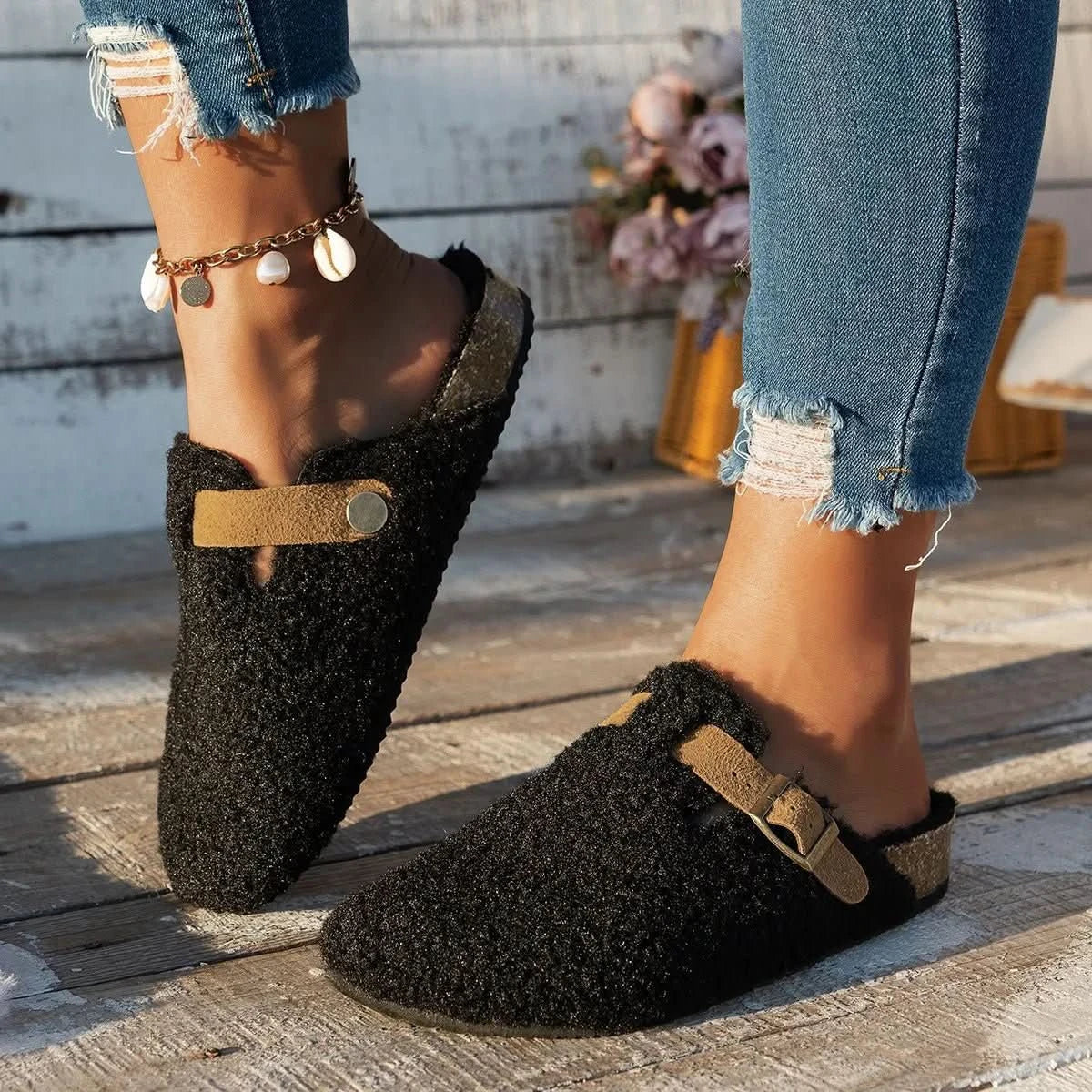 Contrortluxe - Scarpe di lusso in pelle di pecora con lana per il massimo comfort invernale