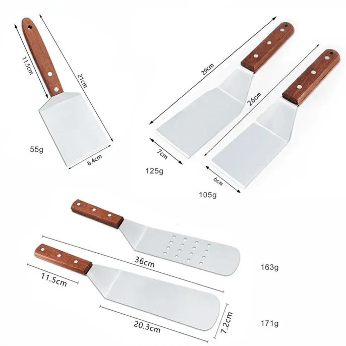 STEELFLIP – Spatola per griglia in acciaio inossidabile per BBQ e cucina