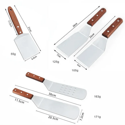 STEELFLIP – Spatola per griglia in acciaio inossidabile per BBQ e cucina
