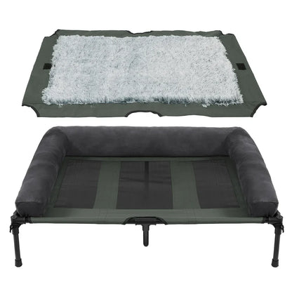 DOGHAVEN – Letto per cani elevato per giardino e all'aperto