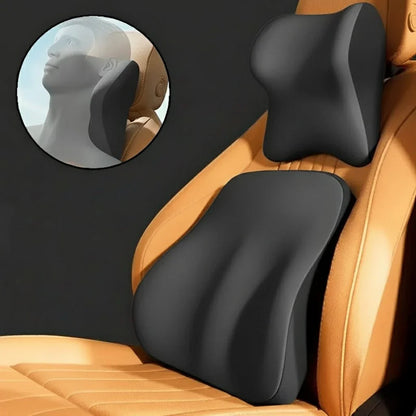 MEMORIDE – Cuscino cervicale e lombare in memory foam per auto, per il massimo comfort