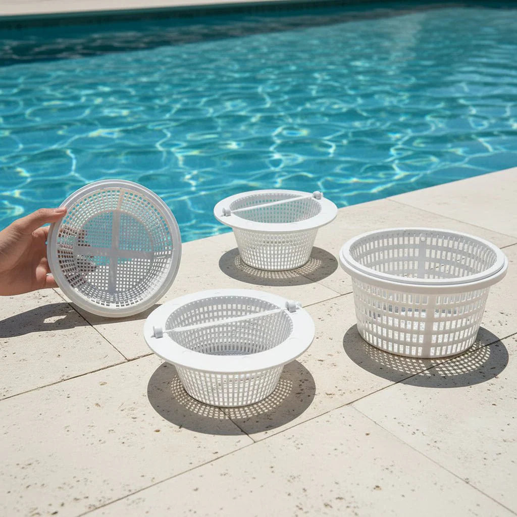 SKIMBASKET – Cestino dello skimmer per piscina con manico per piscine Hayward