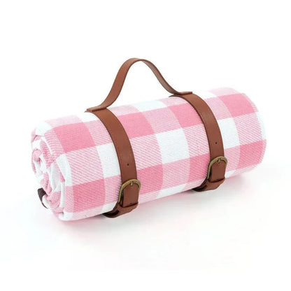 PICSTYLE – Coperta impermeabile da picnic a quadretti con tracolla pratica