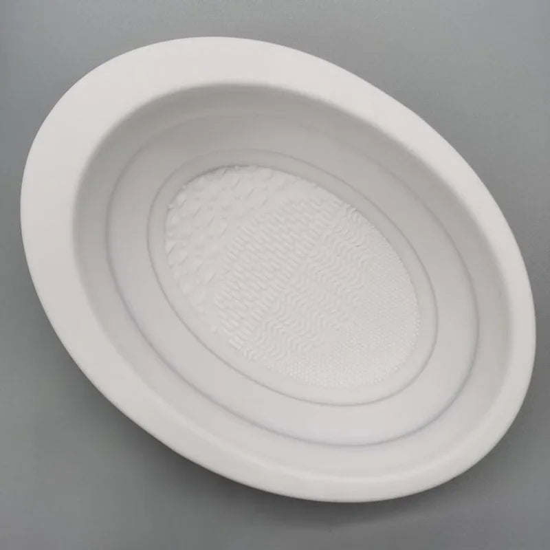 SILICLEAN – Pulitore pieghevole in silicone per pennelli da trucco con ciotola di pulizia