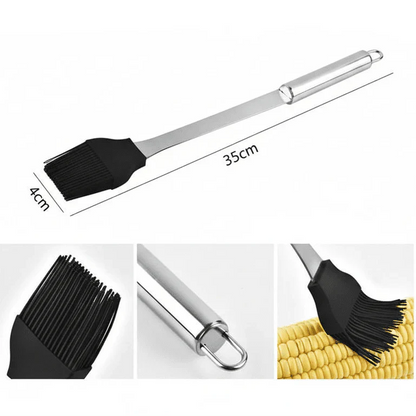 GrillMaster Pro – Set di utensili per barbecue in acciaio inossidabile per uso all'aperto