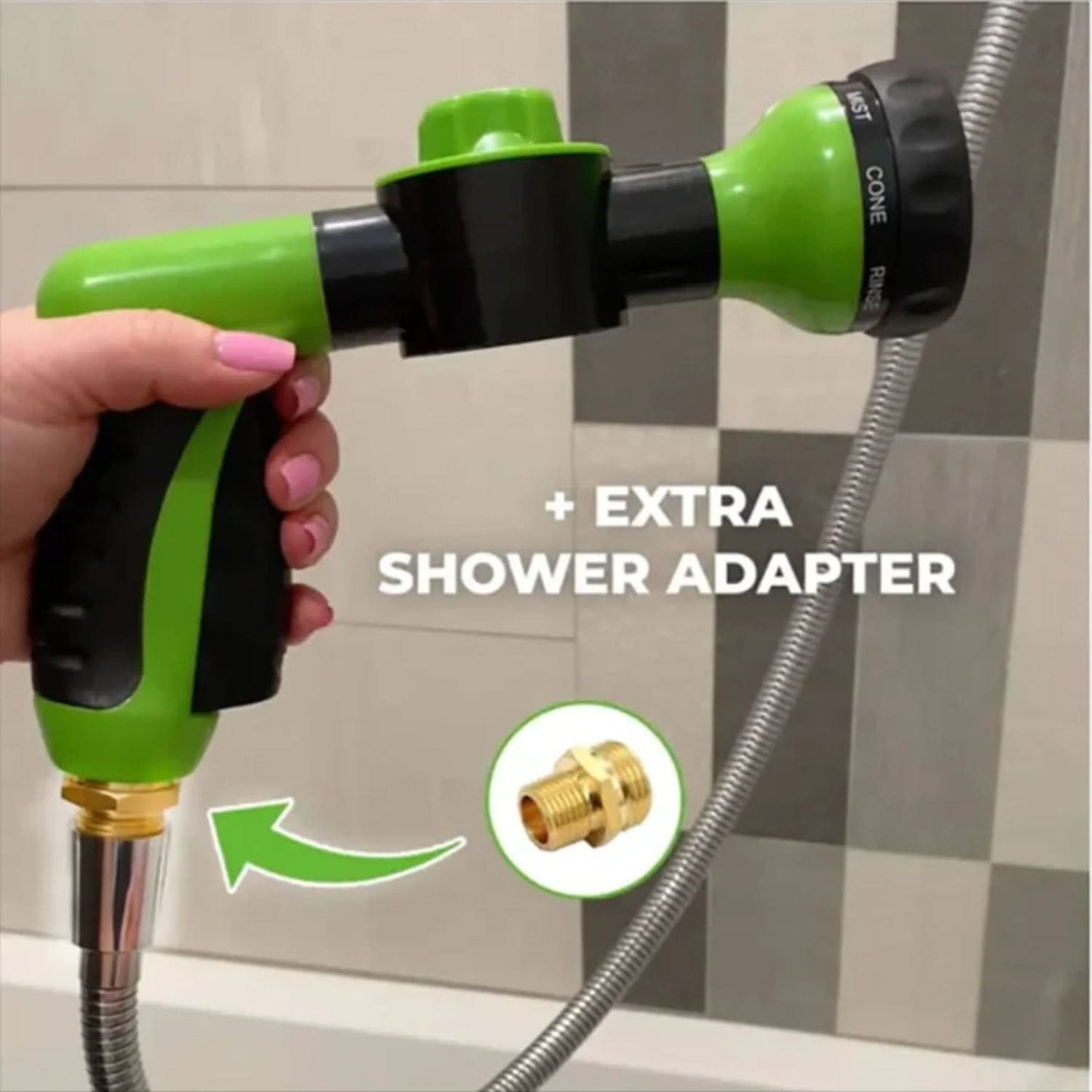 FURSTREAM 360 – Spray per il bagno degli animali domestici con funzione spray a 360°