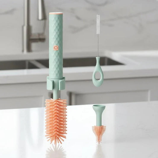 SmartBrush pulitore per bottiglie - pulizia automatica con setole in silicone per una vita quotidiana senza stress
