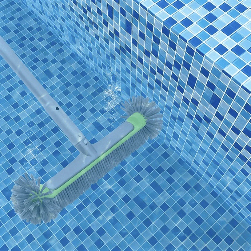 POOLBRUSH – Spazzola per piscina in alluminio per pareti e angoli
