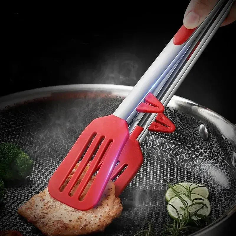 SILICLIP – Pinze da barbecue in silicone con manico anti-bruciatura