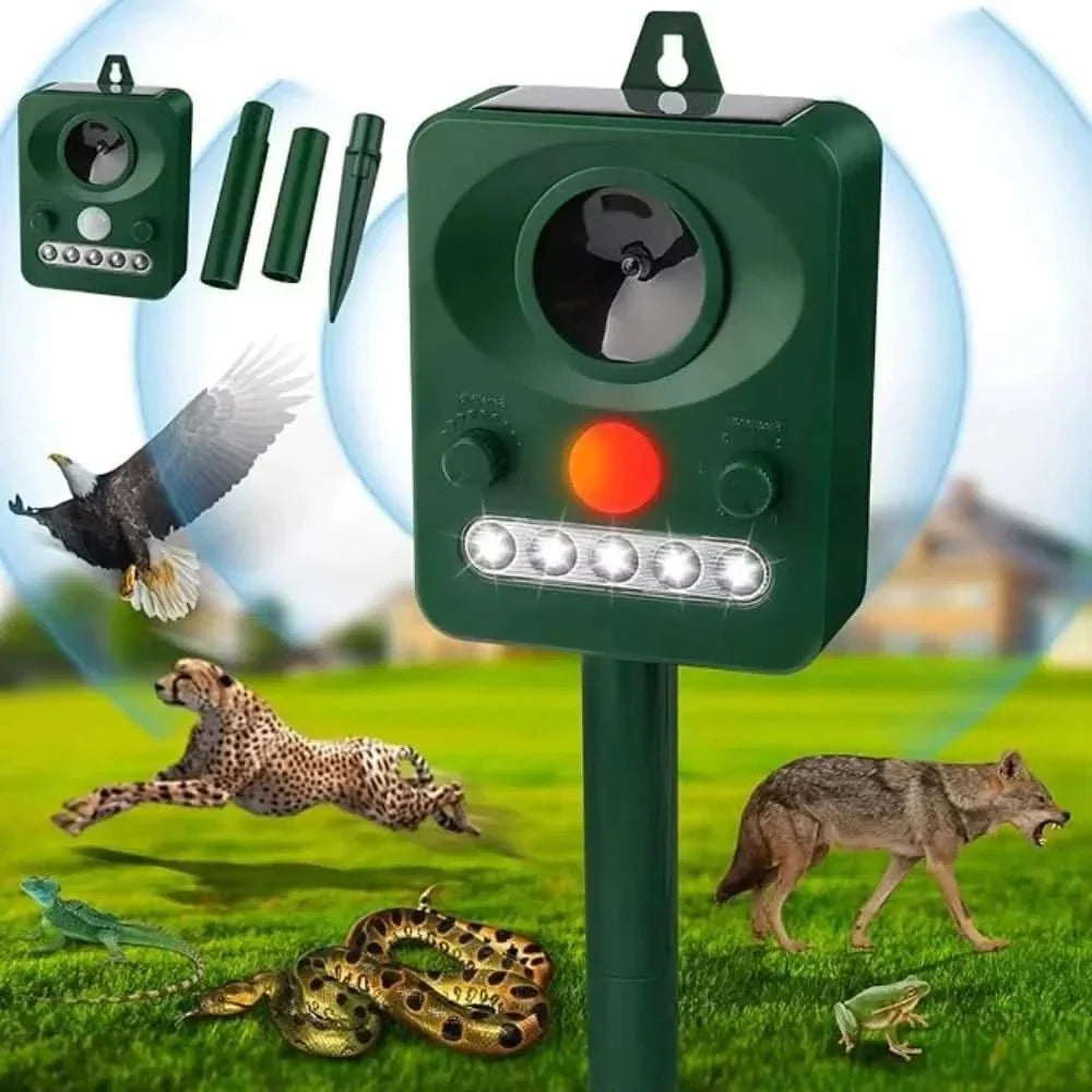 Repellente ultrasonico per animali - Protezione efficace contro gatti e cani