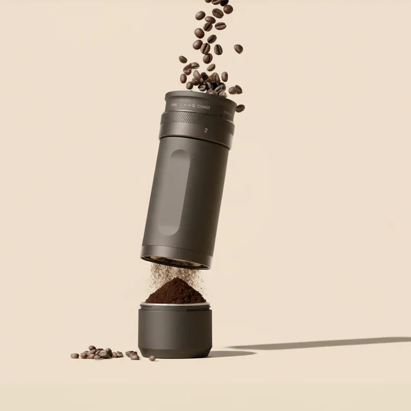 COFFFLOW – Macinacaffè Elettrico con Mola Conica e Batteria Ricaricabile